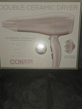 Conair Double Ceramic Hair Dryer - Blush Pink